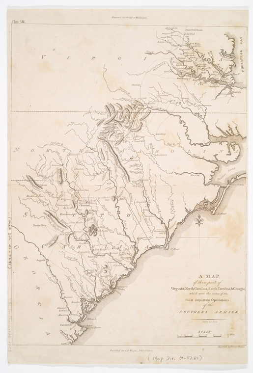 A map of those parts of Virginia, North Carolina, South Carolina ...