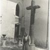 Gertrude Stein with the cross. Lucey Church. June 13, 1934.