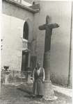 Gertrude Stein with the cross. Lucey Church. June 13, 1934.