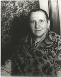 Gertrude Stein during her lecture tour in America, May 2, 1935.