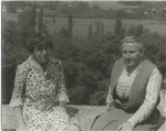 Alice B.Toklas and Gertrude Stein on the Terrace at Bilignin, June  13, 1934.