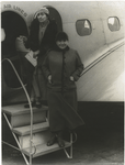 Gertrude Stein, Alice  B. Toklas, United Airlines, Newark Airport, November 7, 1934.