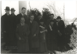 Gertrude Stein and Alice B. Toklas after lunch with a group of  University of Virginia students and faculty, February 4, 1935.