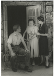 Yes Is For a Very Young Man at Princeton. Henri, Constance and Denise, July 26, 1948.