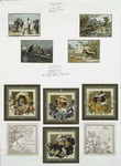 Christmas, New Year, Birthday, and Valentine cards depicting animals playing, and young girls with flowers.