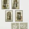 Valentines depicting children with love letters, angels, birds, and flowers.