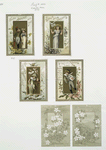 Valentines depicting children with love letters, angels, birds, and flowers.