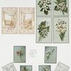 Easter and birthday cards depicting flowers, crosses, landscapes, and angels.