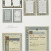 The Apostle's Creed; The Lord's Prayer; marriage certificates, with text, and floral decoration.