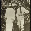 R.L. Stevenson with Samoan Chief. (Apia, Samoa)