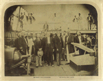 Robert Louis Stevenson and Francis Bret Harte in group of people