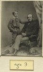 Robert L. Stevenson at age 9, with his father Thomas Stevenson