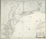 A new map of New England, New York, New Iarsey, Pensilvania, Maryland, and Virginia.