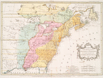 Carte des possessions angloises & françoises du continent de l'Amérique septentrionale, 1755.