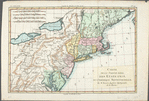 Carte de la partie nord, des Etats Unis, de l'Amérique septentrionale.