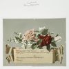 A marriage certificate with illustrations of flowers