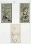 Christmas and New Years cards depicting birds and rabbits in the snow.