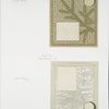 Prize cards utilizing ornamental design, depicting evergreen branches, flowers and vines.