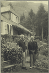 Hugh Walpole (right) and Carl Van Vechten, at Walpole's residence "Brackenburn"