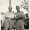Carl Van Vechten with Eugene O'Neill at Sea Island Beach, Georgia. May 16, 1936