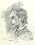 Francis Thompson (scetched at Palace Court by E.M.)