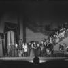 Curtain call and cast of Brothers Karamazov (1927). In center from L to R.: Edward G. Robinson, George Gaul, Clare Eames, Jacques Fontanne, Alfred Lunt. Also: Jacques Copeau, director.