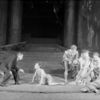 Max Reinhardt directing Wladimir Sokoloff (Puck). At right Lili Darvas as Titania and at her left Alexander Moissi as Oberon, King of Fairies.