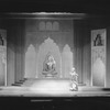 Scene from "Marco Millions", Guild Theatre, 1928. Set and costumes designed by Lee Simonson. Charles Romano as Buddhist Traveller.