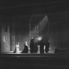 Helen Chandler (light dress, as Marguerite) in "Faust". NYC: 1928. Guild Theatre. Set and costumes designed by Lee Simonson.