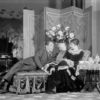 Rollo Peteres (as Newland Archer) and Katharine Cornell (Countess Ellen) in Age of Innocence (1929). Setting by Cleon Throckmorton. Miss Cornell's costume by 'Worth' Paris. NYC: Empire Theatre