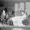 Katharine Cornell with Arnold Korff. Age of Innocence (1929). NYC: Empire Theatre. Set by Cleon Throckmorton