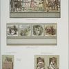 Twelve Children', 'Landscapes', 'Back for 12 Children', 'Back for landscapes'. [New Year cards depicting children celebrating, birds, girl reading calendar, the four seasons.]