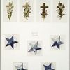 Easter cards depicting crosses and flowers; stars with nautical scenes.