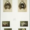 Christmas and New Year cards depicting children, angel wings, berries, and flowers.