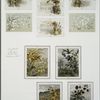 Valentines, birthday, Christmas, and New Year cards depicting musical notation, flowers, berries, and children.