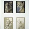 Easter cards with angels, butterflies, and plants.