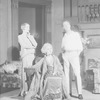 Ann Andrews (Julie), Haidee Wright (Fanny Cavendish) seated and Otto Kruger (Tony). Set designed by James Reynolds who also designed costume for Miss Wright.