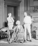 Ann Andrews (Julie), Haidee Wright (Fanny Cavendish) seated and Otto Kruger (Tony). Set designed by James Reynolds who also designed costume for Miss Wright.
