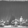 Scene from "The Seagull" (L to R: Dorothy Yockel as Masha, Barbara Benedict as Polina, Lewis Leverett as Konstantin, E. J. Ballantine as Sorin, Ian M. Wolfe as Medvedenko, and Carroll Ashburn as Dr. Dorn).