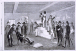 A slave auction in Virginia.