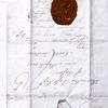 Correspondence from Granville Sharp, Chairman of the Committee of London for Abolition of the Slave Trade, to Hercules Ross of North Britain, September 17, 1791. The letter bears the abolitionist seal, “Am I Not a Man and a Brother.”