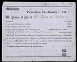 Promissory note for hire of an enslaved woman, Cely, and two enslaved children
