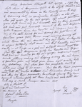 Indenture agreement between Benjamin Gibbs and his former slave George, in Philadelphia. The fourteen-year-old is indentured for a period of fourteen years. An agreement of November 1813 on the back of the document transfers the unexpired term of indenture to Dr. Samuel McCrosky.