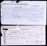 Certification of free status of James John Henry when he enlisted in the Fourth Regiment, United States Colored Troops, August 28, 1865