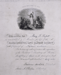 Certificate for Mary B. Bassett