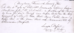 Affidavit attesting to manumission of Caleb, Frederick County, Maryland.