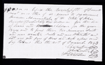 Promissory note for $63 for hire of a slave woman and her three children for the year 1844, December 30, 1843.