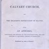 Public proceedings relating to Calvary church