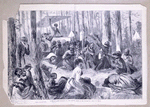 A Negro camp-meeting in the South.