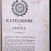Catéchisme en Créole